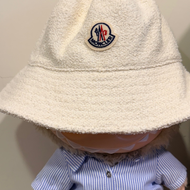 Moncler漁夫帽 帽子 白色S 9.8成新無污-4
