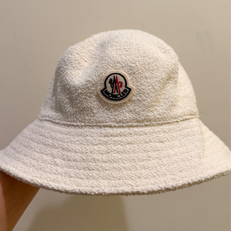 Moncler漁夫帽 帽子 白色S 9.8成新無污-5
