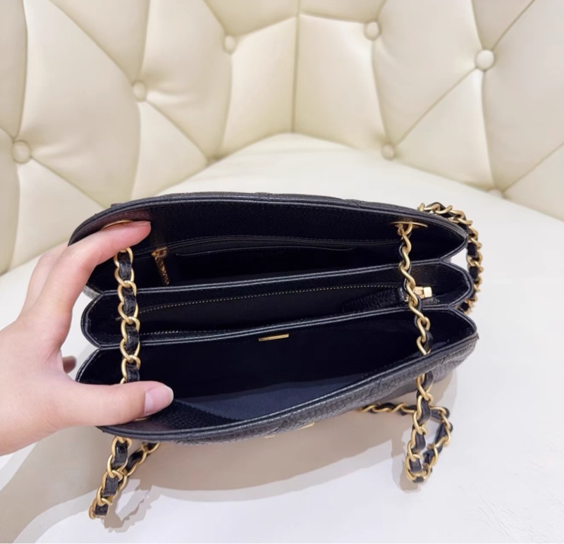 ✨Chanel 24K黑金保齡球包 閒置99新🖤-7