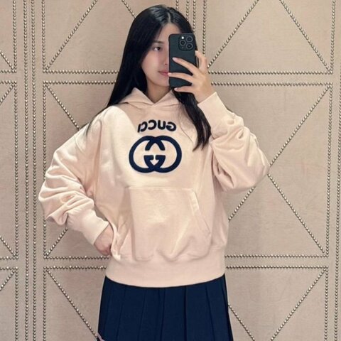 💎Han's house精品服飾💎 GUCCI 古馳 立體 刺繡  連帽 衛衣 帽T