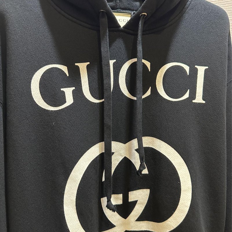 💎Han's house精品服飾💎 GUCCI 復古 LOGO 連帽 衛衣 帽T  原價39700-6
