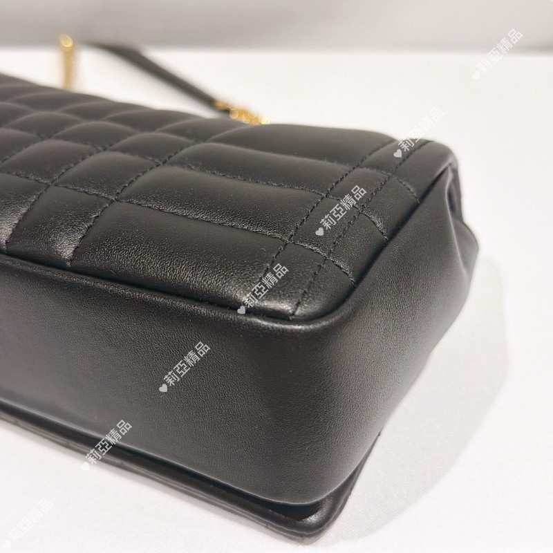 莉亞精品♡Burberry Lola黑金鏈包 近新美包-4