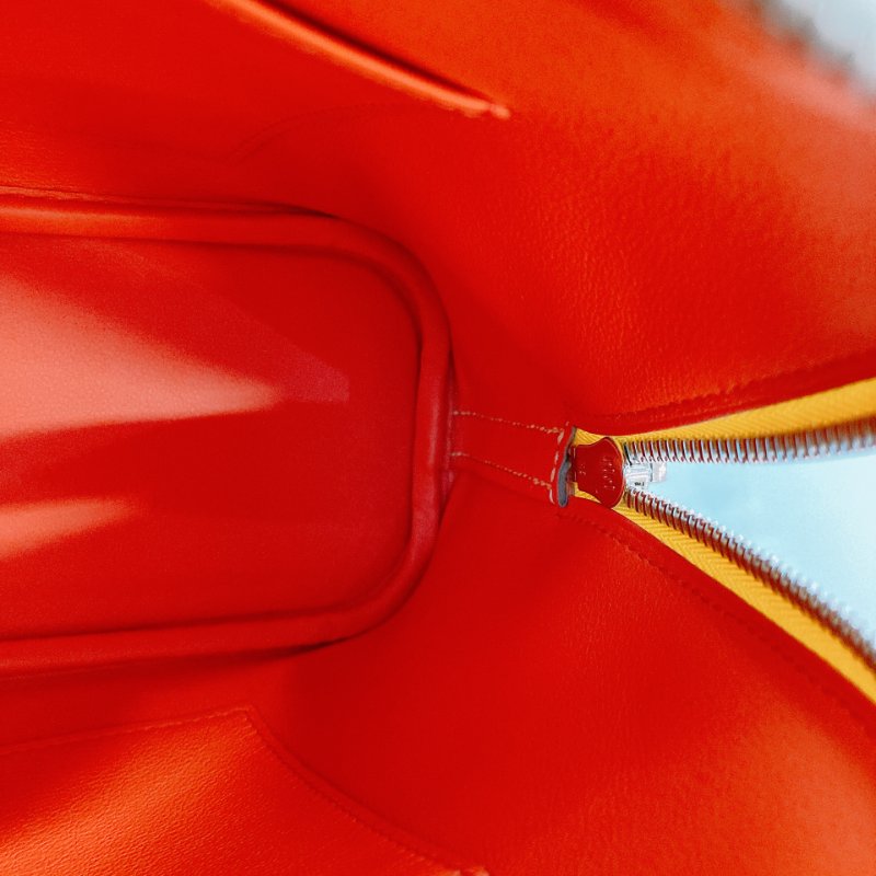 MS0506 Hermes 愛馬仕 保齡球包 檸檬黃色 銀扣 Bolide 25 Evercolor 9R Lime x PHW-15