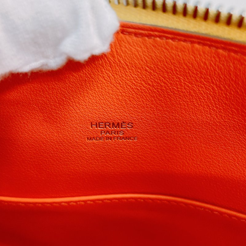 MS0506 Hermes 愛馬仕 保齡球包 檸檬黃色 銀扣 Bolide 25 Evercolor 9R Lime x PHW-16