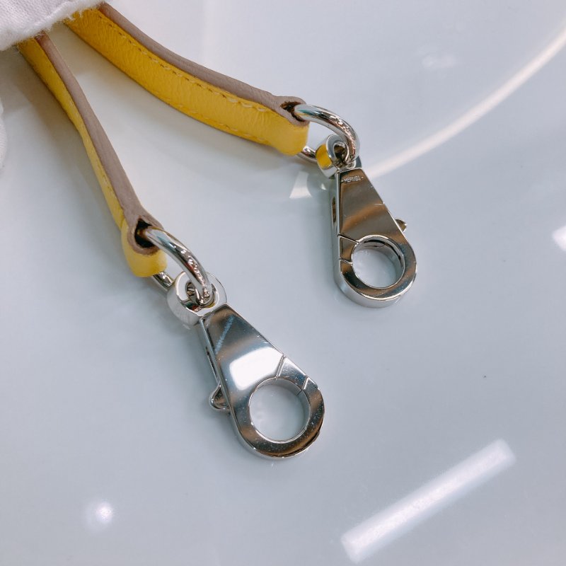 MS0506 Hermes 愛馬仕 保齡球包 檸檬黃色 銀扣 Bolide 25 Evercolor 9R Lime x PHW-21