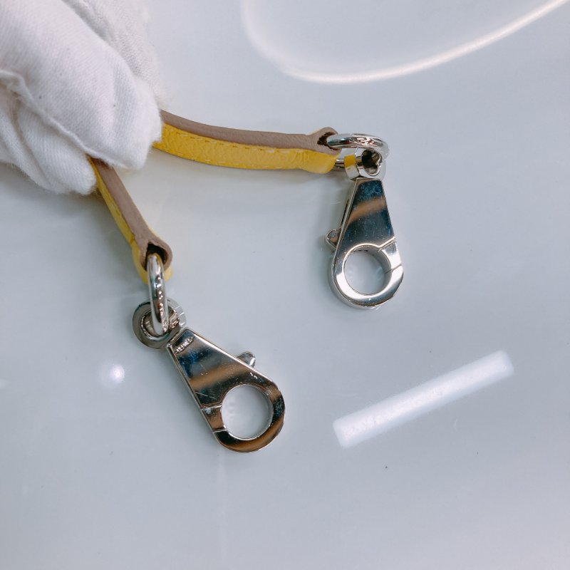 MS0506 Hermes 愛馬仕 保齡球包 檸檬黃色 銀扣 Bolide 25 Evercolor 9R Lime x PHW-22