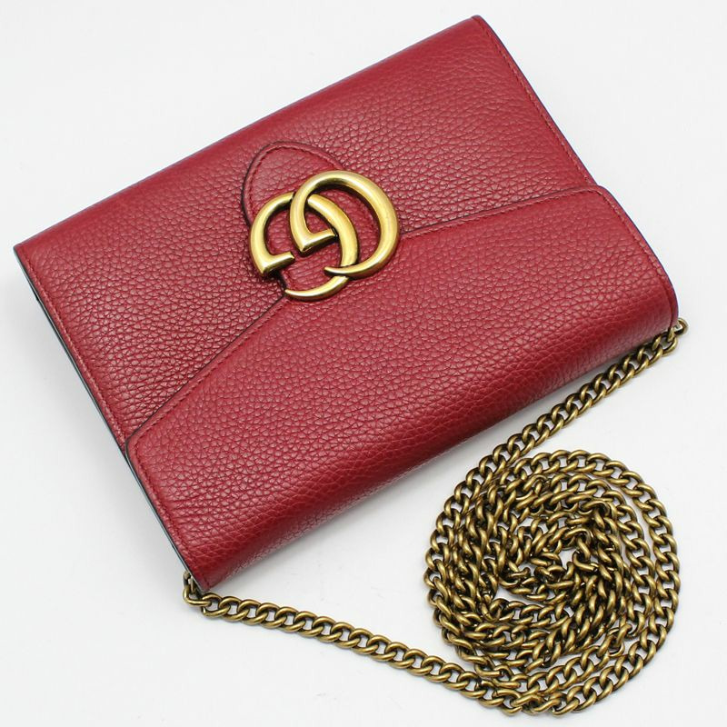 【包稅】GUCCI 401232 GG Marmont 紅色 WOC 斜背包-2