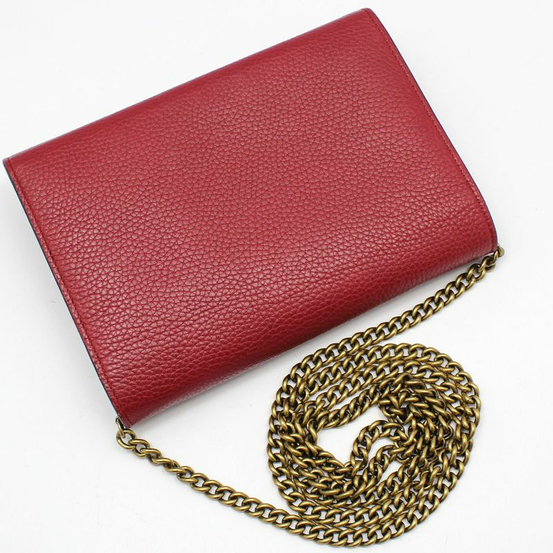 【包稅】GUCCI 401232 GG Marmont 紅色 WOC 斜背包-3