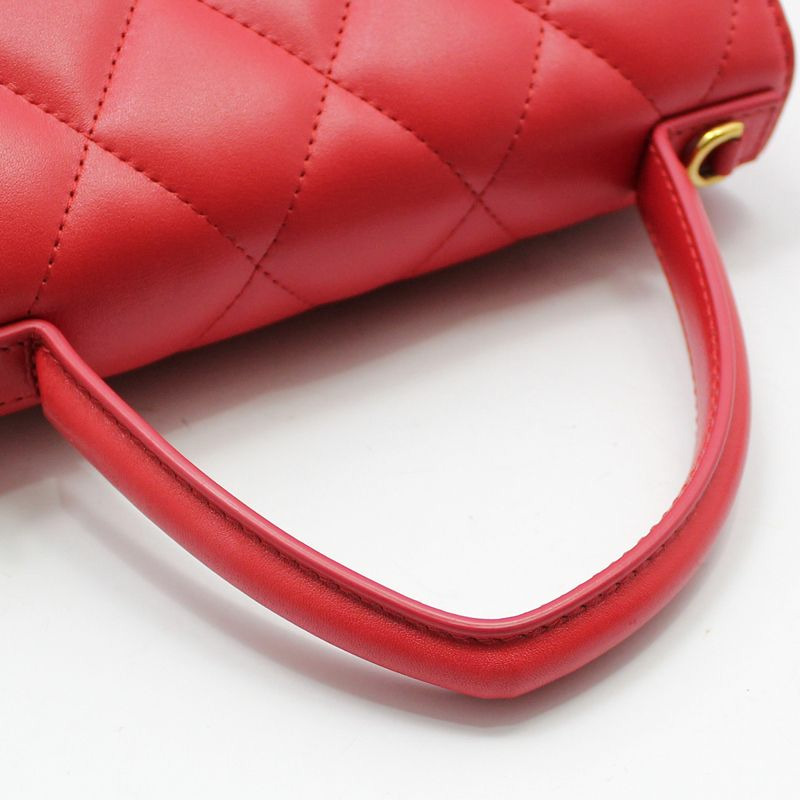 【包稅】BALENCIAGA 紅色絎縫 Sharp XS 斜背包-6