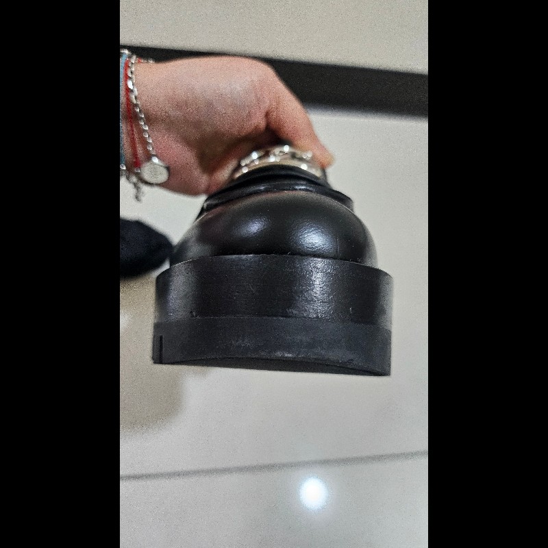 Chanel 23B黑色雙C方扣牛皮樂福鞋37尺寸-7