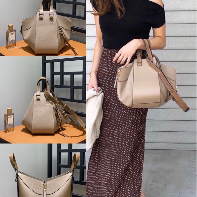 #櫃上15萬🔥 #全網最甜💰 Loewe Hammock bag吊床包沙色🈶送內膽-3