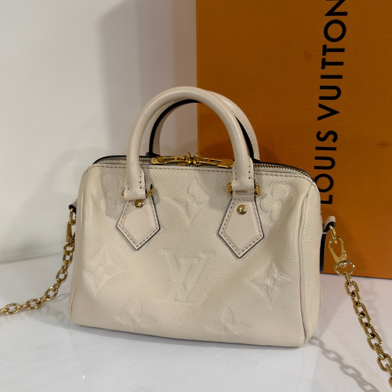 #全配🈶購證 #閒置新 Lv speedy20奶油白 晶片款speedy bandoulière 20-4