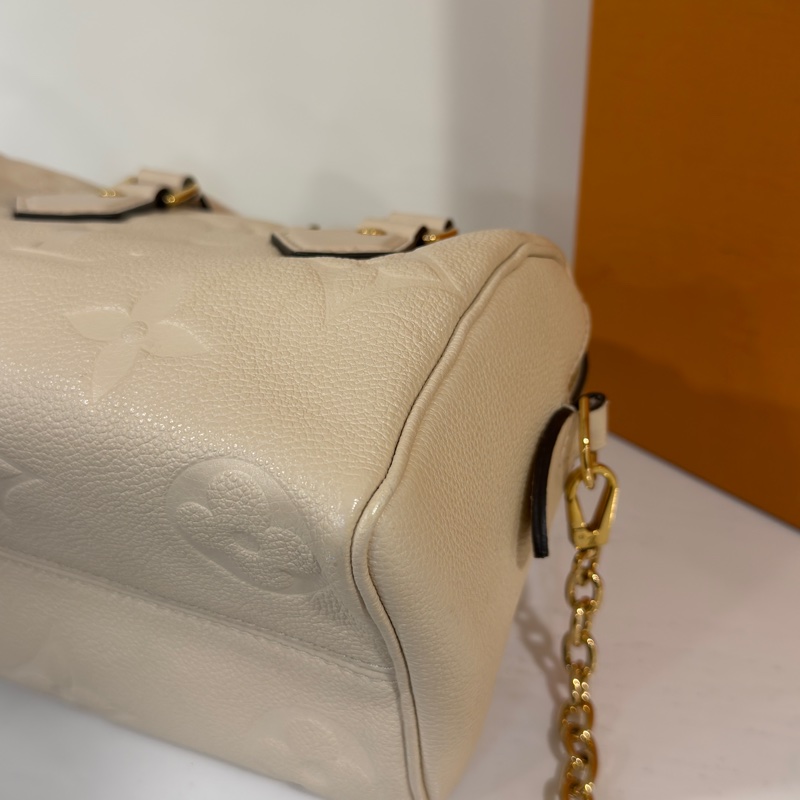 #全配🈶購證 #閒置新 Lv speedy20奶油白 晶片款speedy bandoulière 20-7