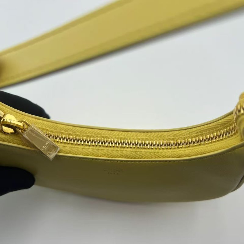 CELINE Mini Ava 小雞黃全皮款腋下包-6
