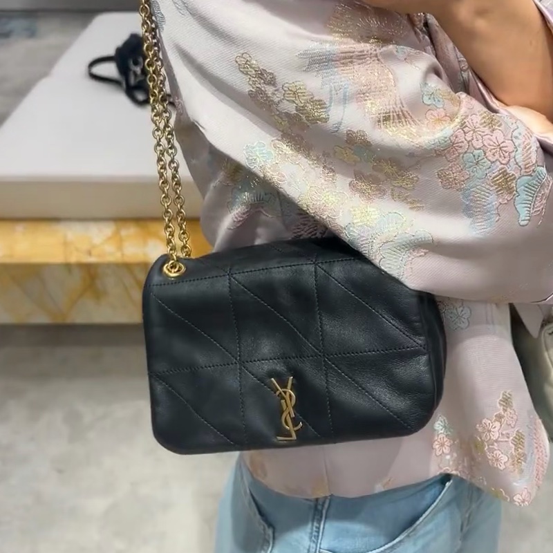 #近新閒置 #專櫃近🔟萬 #全網最低 Ysl Jamie黑金鏈條包 🉑斜挎/肩背-0