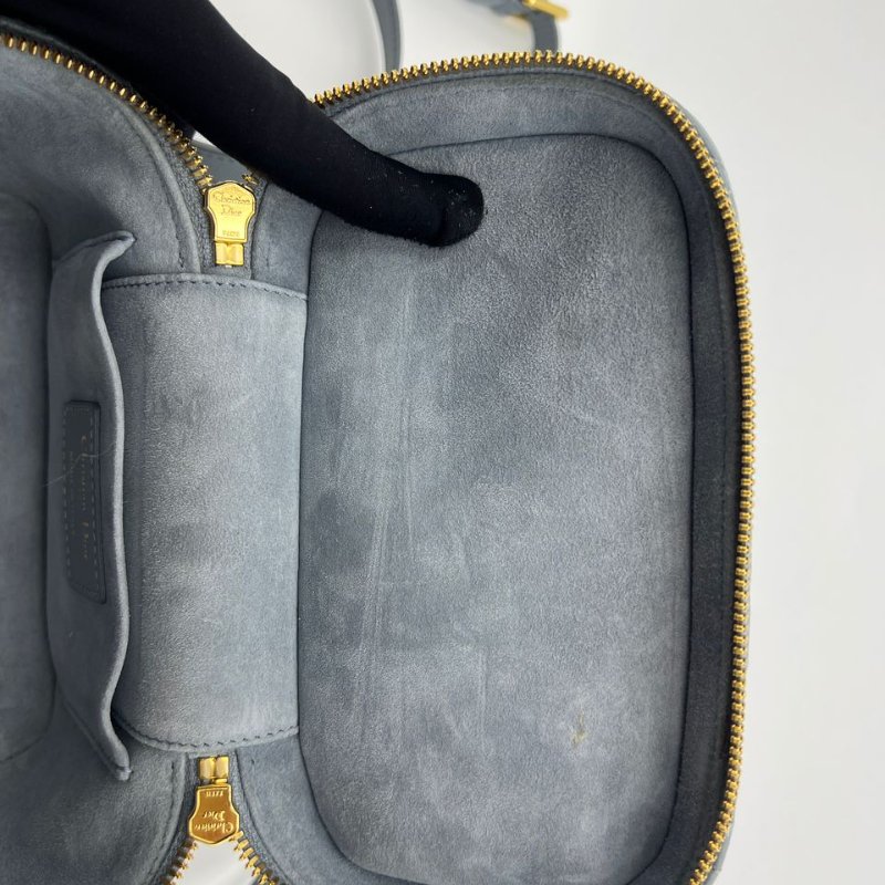 DIOR CARO 霧霾藍迷你盒子包-14