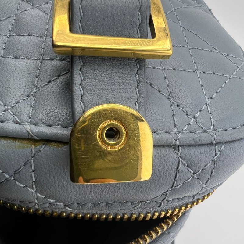 DIOR CARO 霧霾藍迷你盒子包-21