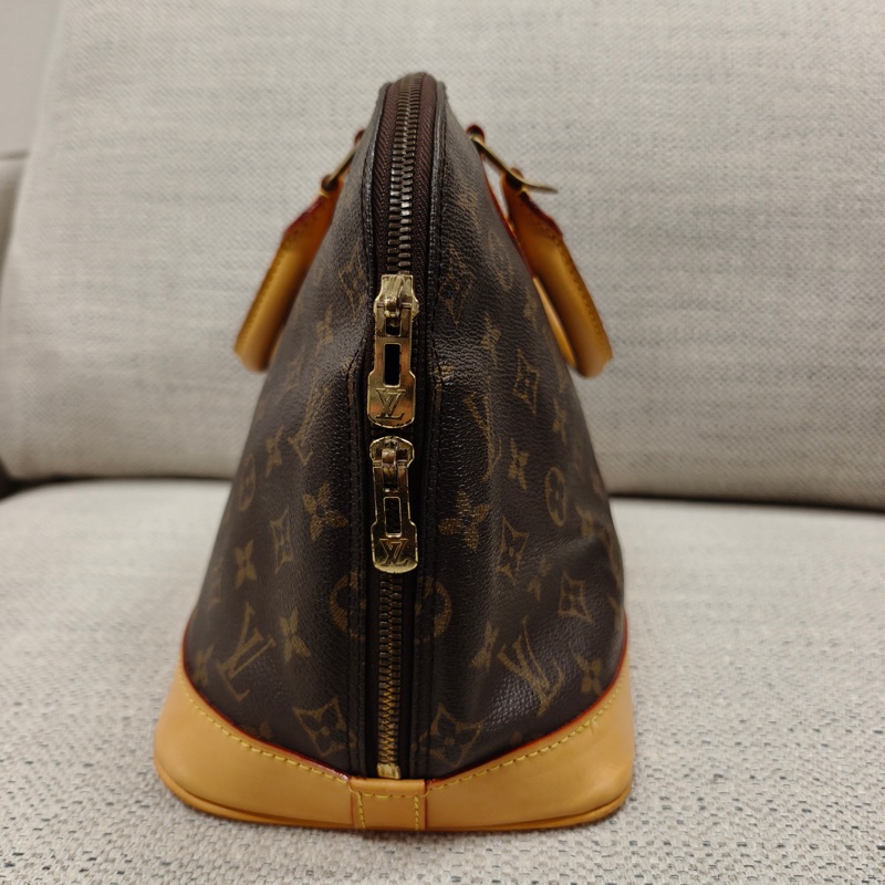 LOUIS VIUTTON 路易威登 Alma 老花色贝壳包 涂层帆布 手提包 公文包 男女通用款-3