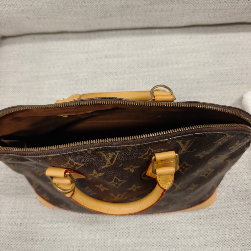 LOUIS VIUTTON 路易威登 Alma 老花色贝壳包 涂层帆布 手提包 公文包 男女通用款-11