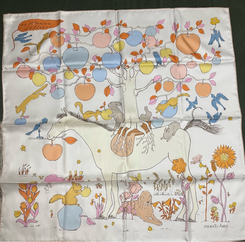 愛馬仕Hermes 2026春夏90絲巾-4