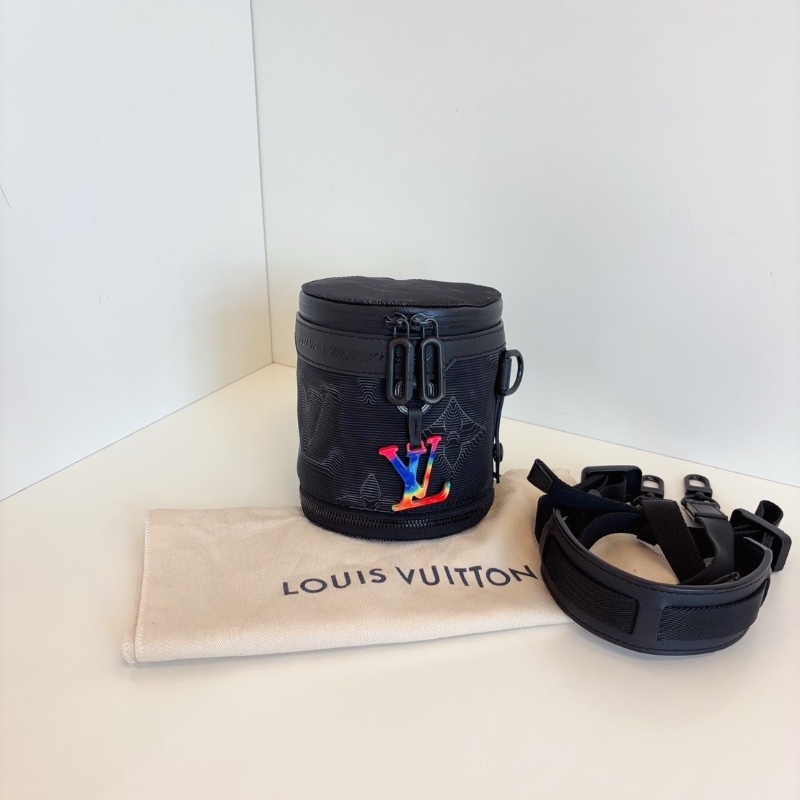LV 2054 Expandable 炫彩水桶包秀款圓筒包12.5*12.5*13（加長23） 98新配件塵袋-1