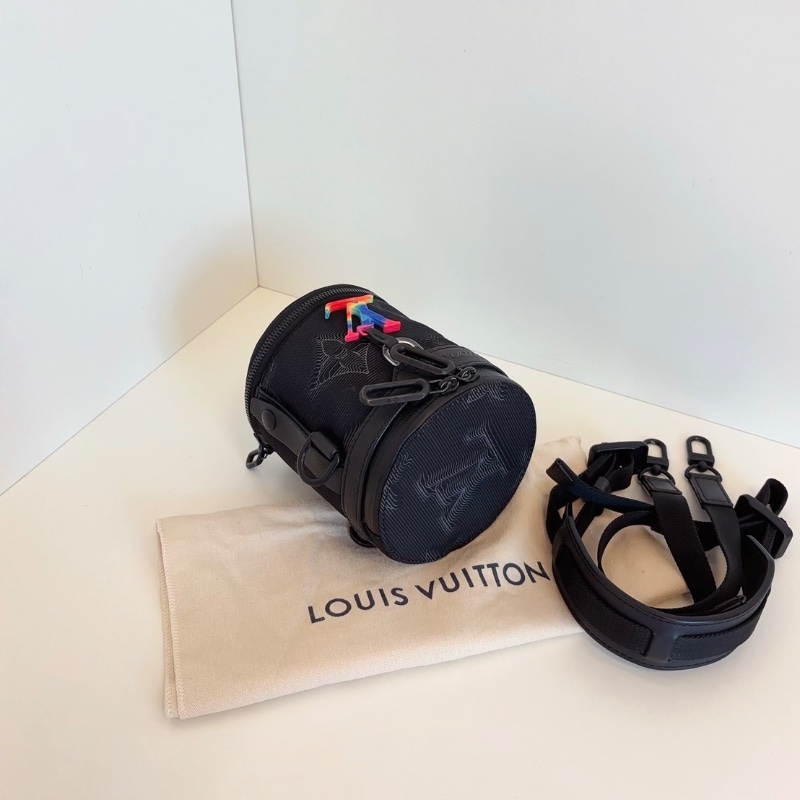 LV 2054 Expandable 炫彩水桶包秀款圓筒包12.5*12.5*13（加長23） 98新配件塵袋-3
