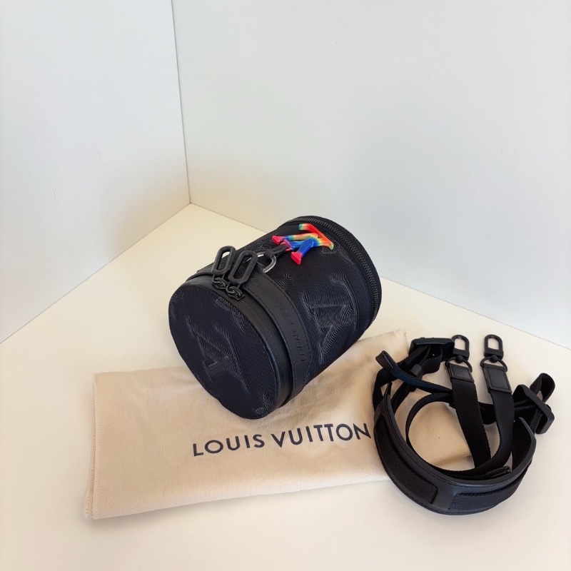 LV 2054 Expandable 炫彩水桶包秀款圓筒包12.5*12.5*13（加長23） 98新配件塵袋-4