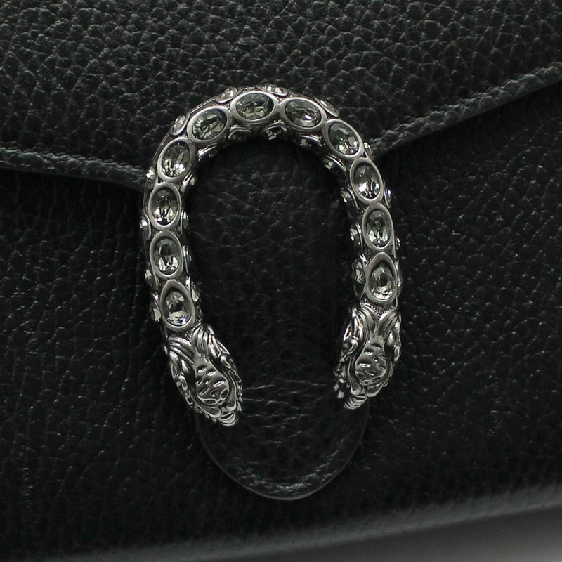 【包稅】GUCCI Dionysus迷你斜背包 黑色皮革-8