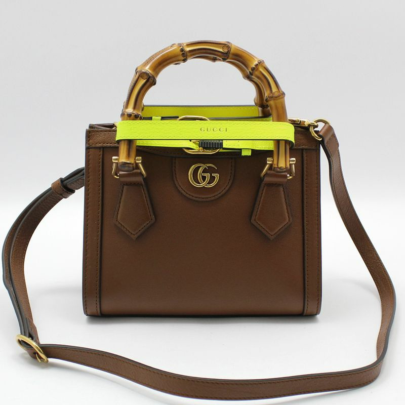 【包稅】GUCCI GG Marmont 竹編 Diana 迷你肩背包-0