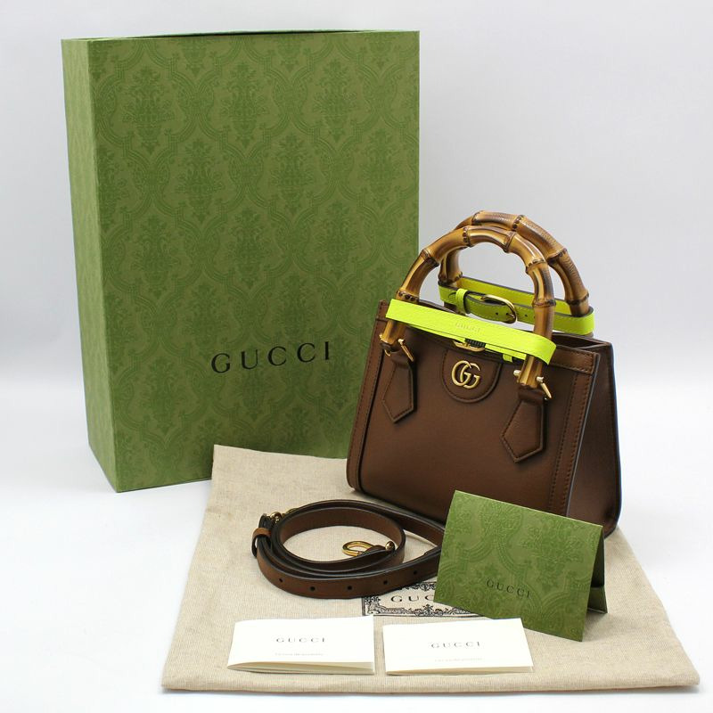 【包稅】GUCCI GG Marmont 竹編 Diana 迷你肩背包-1