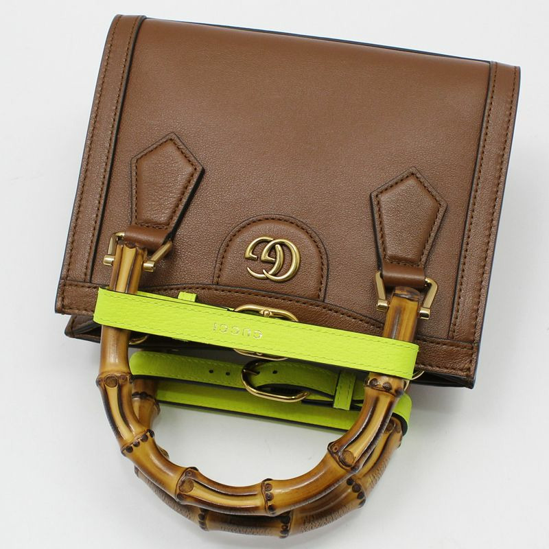 【包稅】GUCCI GG Marmont 竹編 Diana 迷你肩背包-2