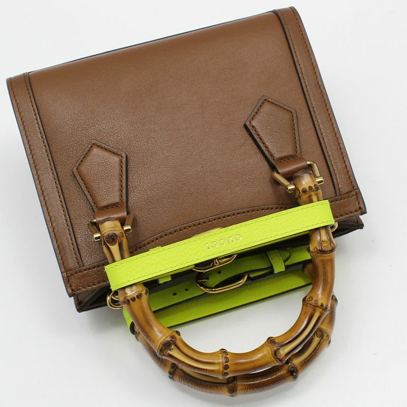 【包稅】GUCCI GG Marmont 竹編 Diana 迷你肩背包-3