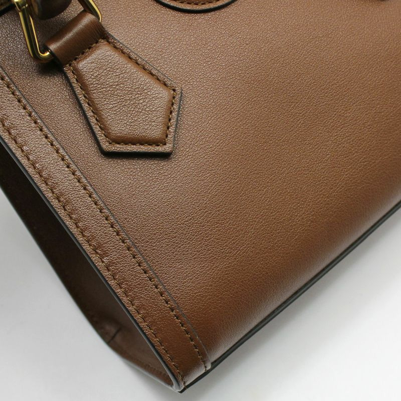 【包稅】GUCCI GG Marmont 竹編 Diana 迷你肩背包-5