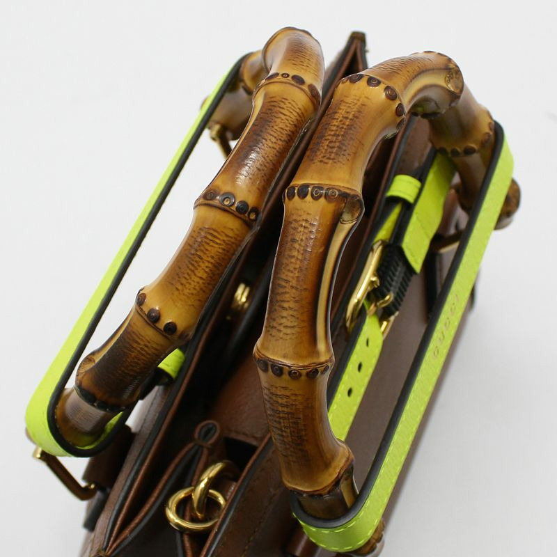 【包稅】GUCCI GG Marmont 竹編 Diana 迷你肩背包-6