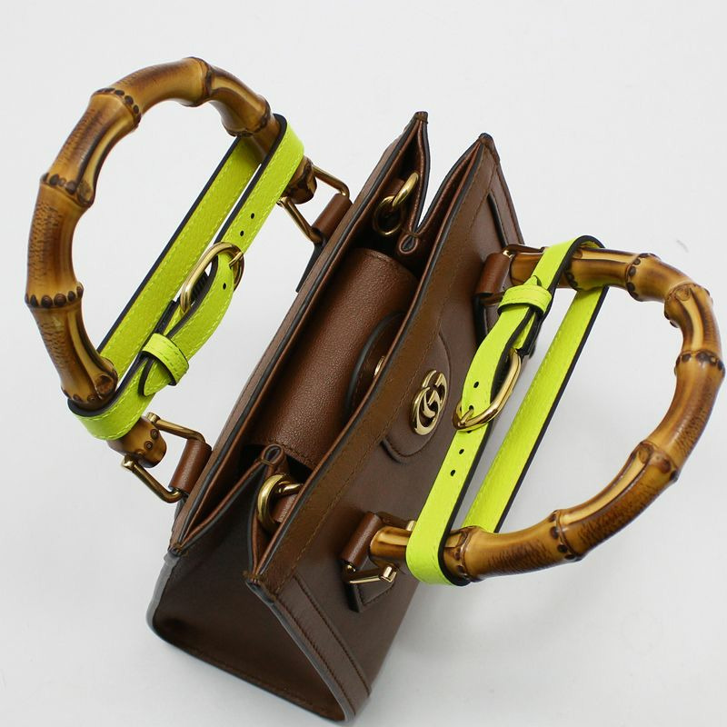 【包稅】GUCCI GG Marmont 竹編 Diana 迷你肩背包-7