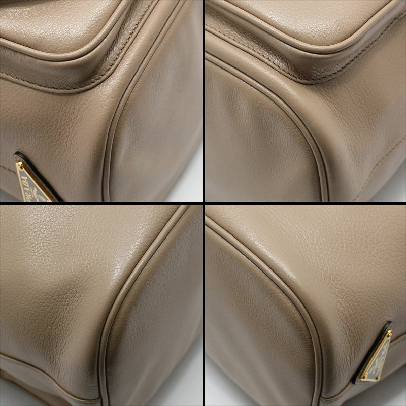 【包稅】PRADA Grace 小牛皮 Duet 水桶斜背包-11