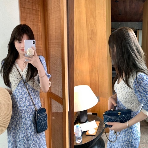 Chanel  牛仔外縫線雙子星 竪版手機鏈條包 19*11 全新閒置配件塵袋盒子保卡