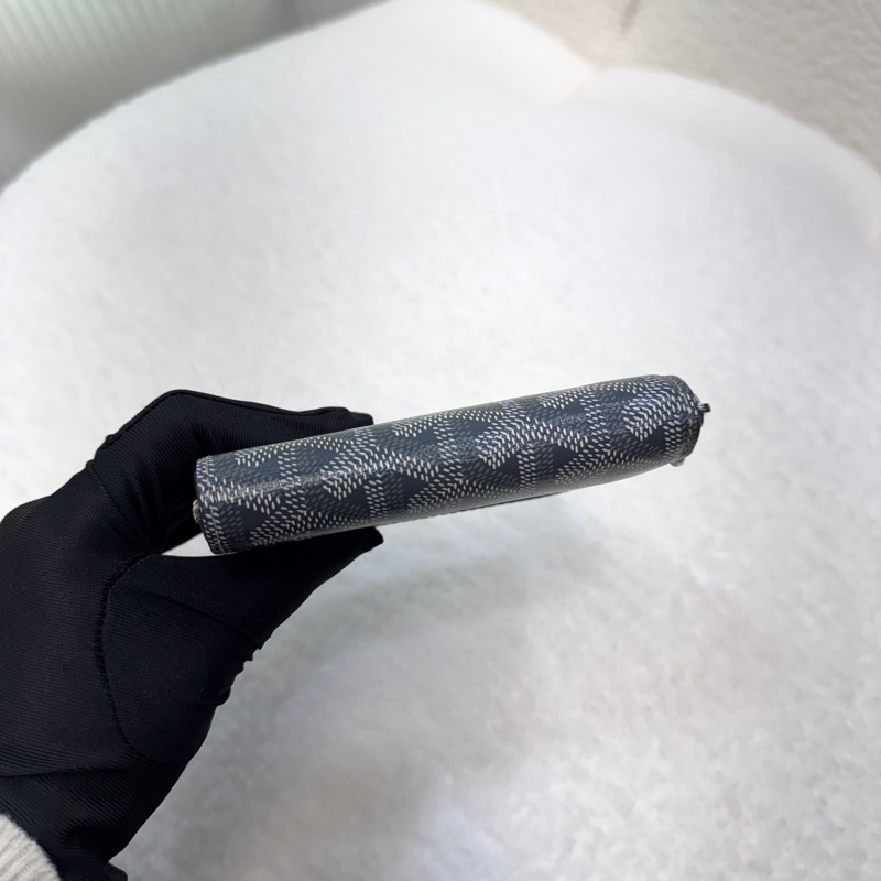 戈雅Goyard 灰色Matignon pm zip wallet 零錢卡包-5