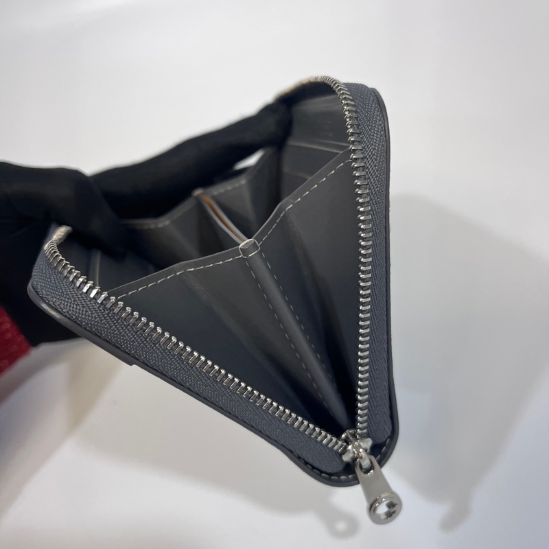 戈雅Goyard 灰色Matignon pm zip wallet 零錢卡包-17