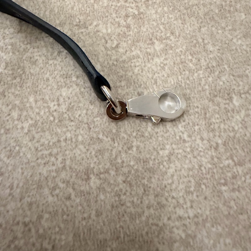 Hermes 可調式肩帶 黑銀-2