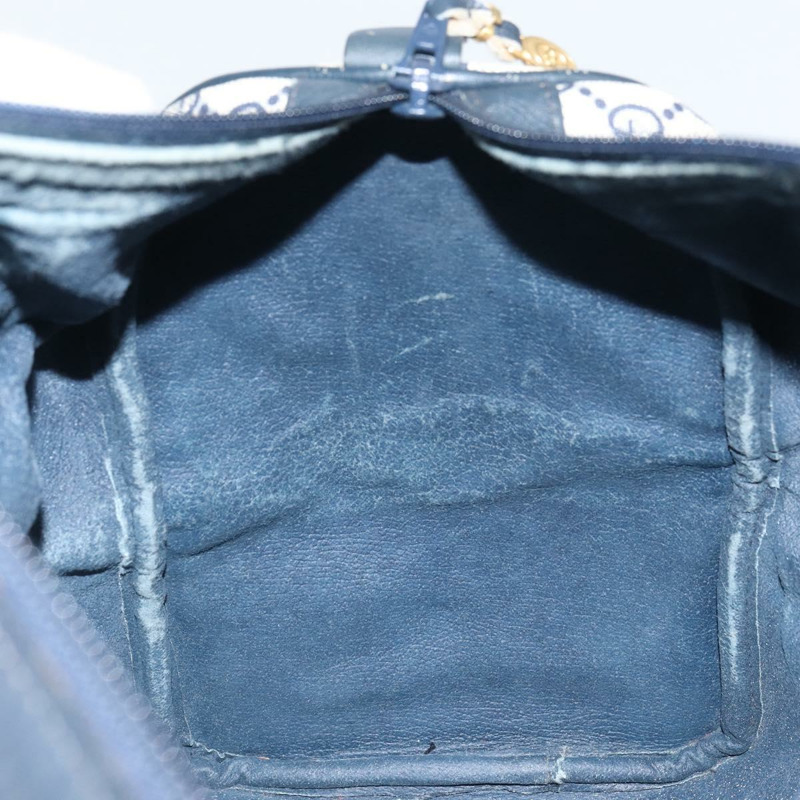 【日本直送】GUCCI GG Supreme Sherry Line 迷你波士頓包 PVC 海軍藍金色 正品 am10364-18