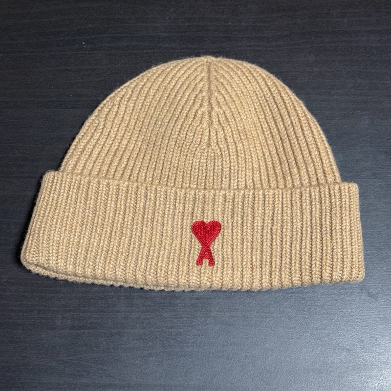 Ami Paris logo刺繡毛帽-5