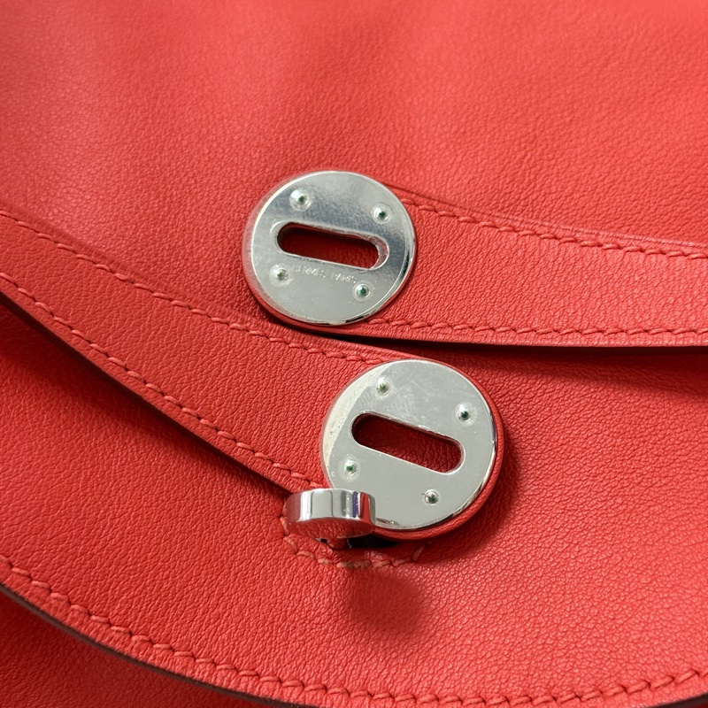 🌈Hermes❤️Lindy 30❤️R1大地橘銀扣🌟99新🌟Evercolor皮🌟愛馬仕🌟-2