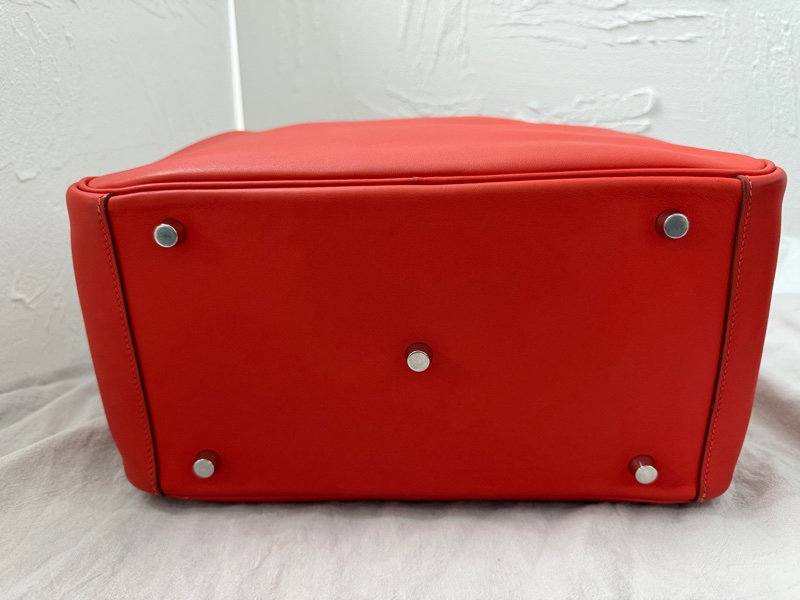 🌈Hermes❤️Lindy 30❤️R1大地橘銀扣🌟99新🌟Evercolor皮🌟愛馬仕🌟-9