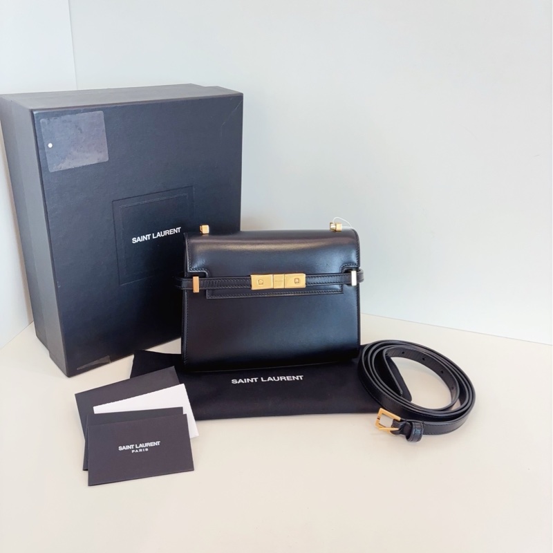 ✨Saint Laurent mini 黑金曼哈頓 小kelly 配件齊全🖤-2