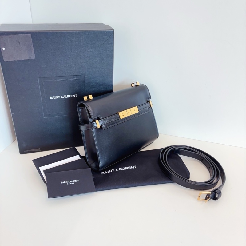 ✨Saint Laurent mini 黑金曼哈頓 小kelly 配件齊全🖤-4