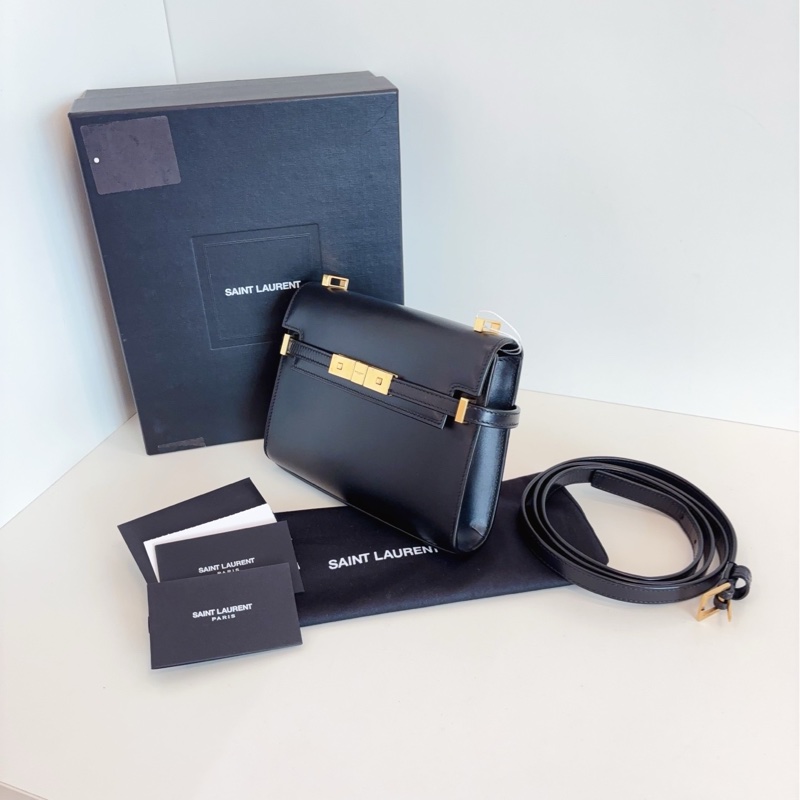 ✨Saint Laurent mini 黑金曼哈頓 小kelly 配件齊全🖤-5