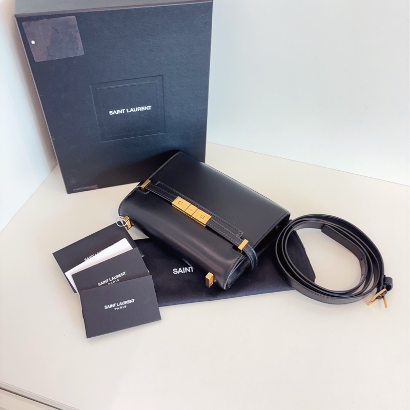 ✨Saint Laurent mini 黑金曼哈頓 小kelly 配件齊全🖤-7