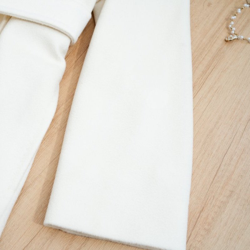 ❤️MAXMARA 純淨白色 氣質長款大衣-6