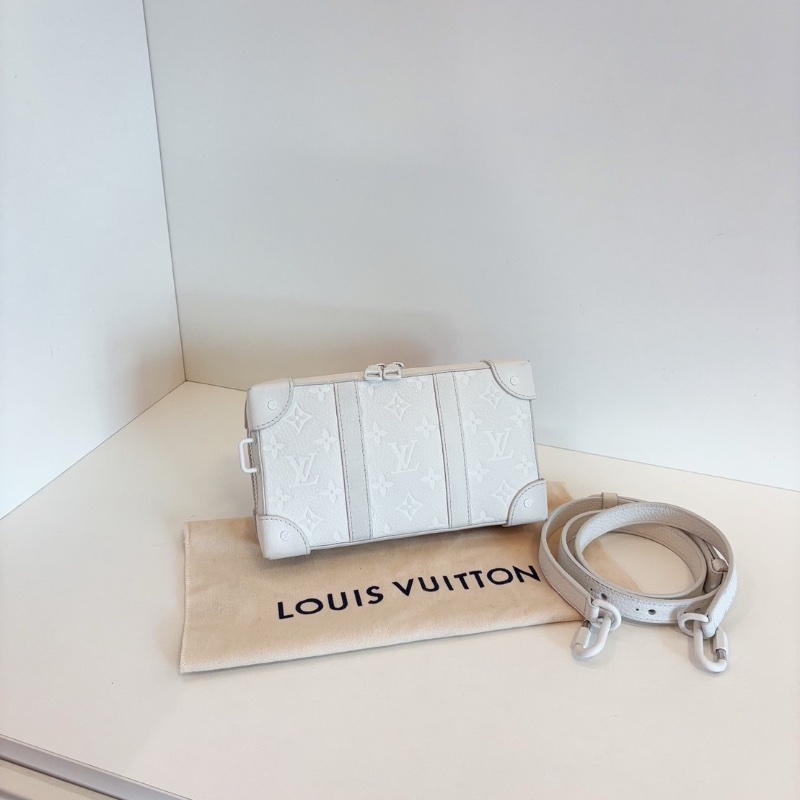 LV 秀款限定Soft Trunk稻草人印花軟盒白盒包 芯片款23*13*4  98新配件塵袋-5